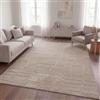 TT Home Tappeto Camera Da Letto Pelo Lungo Etnico Scandi Astratto Monocromatico Lavabile, Beige 9, 120x160 cm