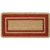 OPIROS Zerbino In Cocco Naturale cm. 60x120 Grande Tappeto Fuori Porta Per Ingresso Condomini Portoni Negozi Uffici (Rosso)