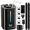 Ysislybin Umidificatore, Umidificatore Ambiente da 5 Litri per Piante e Animali da Interno con Timer e Sensore di Umidità Nebulizzatore a Ultrasuoni per Terrario con Due Tubi Flessibili da 2 Metri e Telecomando