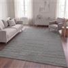 TT Home Tappeto Camera Da Letto Pelo Lungo Etnico Scandi Astratto Monocromatico Lavabile, Grigio 9, 160x220 cm