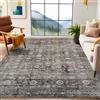 LuxFocus Tappeto vintage per soggiorno, 120 x 170 cm, lavabile in lavatrice, a pelo corto, stile orientale, antiscivolo, morbido, per camera da letto e cucina, colore: rosso e verde