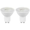 Ledvion - 2X GU10 LED Spot, 4.5W, 2700K, 345 Lumen, Chip LED SMD, Full Glass, Basso Consumo Energetico