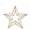 XMAS Stella Luminosa Natalizia 70 cm con 800 LED Luce Calda, Struttura Nera, Idonea Anche per Esterni