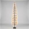 XMAS Albero di Natale Faggio Slim 1224 LED, Altezza 210 cm, Finitura Nero