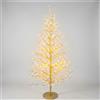 XMAS Albero di Natale Faggio Classico 1440 LED, Altezza 150 cm, Finitura Oro