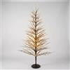 XMAS Albero di Natale Faggio Classico 1940 LED, Altezza 180 cm, Finitura Nero