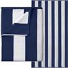 GC GAVENO CAVAILIA Telo mare in microfibra grande, super assorbente, senza sabbia, telo mare extra large per adulti (100 x 200 cm), morbido, compatto, leggero (1 pezzo), blu navy