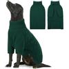 AOFITEE Maglione Cane Grande, Invernale Maglione Cani Taglia Grande Natale con Collo Alto, Morbida e Calda Croci Maglioncini Pet con Maniche, Maglioni Cani Verde per Dobermann, 2XL