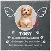 Custom Pietra commemorativa per Cani, Regali promemoria per la Perdita di Cane Gatto Animale Domestico, lapidi Personalizzate per Uso Esterno Giardino con Foto Nome Testo, Regali commemorativi