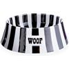 Jonathan Adler Vice Woof 32847 - Ciotola per animali domestici, colore: Nero/Bianco
