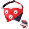 Gaodercha 1Pc Cane Bandane Collare Frutta Sciarpa Collare Fazzoletto Lavabile Estivo Cane Bandana Regolabile Ciliegia Collare Del Cane Accessori Per Cani di Piccola Media