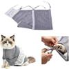 Changyeah Borsa da bagno per gatti, sacchetto da bagno lavabile per gatti in rete per borsa da bagno, borsa da doccia per gatti in rete resistente per gatti piccoli e di taglia media, taglia unghie