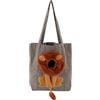 Zjythocyber Borsa in tela per animali domestici a forma di leone, borsa a tracolla per trasportare gatti fino a 6 libbre, tote in tela portatile multiuso con cerniera e finestra di (Stile 5)