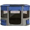 Floving Recinzione portatile per animali domestici, 90 x 70 x 60 cm, pieghevole, rettangolare, per sala di consegna, cuccia per gatti e cuccioli, tenda chiusa per animali domestici (Marine)