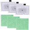 VQUNBG Compatibile con Interpet CF1, Compatibile Interpet Filtro Ricambio, Kit di Sostituzione Cartuccia Filtro per Un'efficace Purificazione dell'Acqua (Set di Ricambio 3+3)