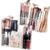 Alaoo 2pcs Organizzatore per Trucco Pennelli, con 3 Scomparti | Pennello Trucco Organizzatore Cosmetic Organizer per Matite e Eyeliner, Porta Pennelli Makeup per Trucco, Casa, Bagno