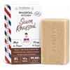 Monsieur BARBIER Sapone Viso Rhassoul Surgrasso Uomo 100g | Purifica e disintossica, rimuove il sebo. Argilla, burro di karité, olio di ricino. Artigianale, naturale, vegano, francese.