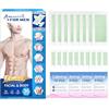 Beauty7 Strisce di cera per il corpo da uomo, strisce per la ceretta del viso, include 36 strisce e 4 salviette oleose, depilazione delicata per viso, corpo, gambe, ascelle, tutti i tipi di pelle, rimozione