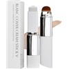 YIMVUNZ Fondotinta Stick 2 in 1 con Pennello, Fondotinta Bianco Adattivo che si Adatta al Colore della Pelle, Correttore Coprente Idratante a Lunga Durata, Tonalità Scura