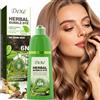 JRTTOSSE Tinta per capelli in schiuma a base di erbe 2.0 Nero naturale — Shampoo colorante con estratti vegetali naturali, copre al 100% i capelli bianchi, non macchia la pelle, 420 ml (Light Brown)