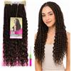Ser Mulher Extension Treccine per Crochet Braids, 100% Kanekalon, Realizzate a Mano, 300 g - Treccine già fatte Leggere e Inodori, Applicazione con Uncinetto Incluso, 65 cm BOHO BOX BRAIDS (Natural Brown)
