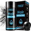 Chaosuny Fibre Capillari Con, Polvere Per Capelli In Fibra Professionale, Hair Line Powder Per Coprire L'Attaccatura, Aggiunge Volume Ai Capelli, Tutti I Tipi Di Chioma (Nero)