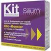SILIUM Kit Ricostruttivo Fluido + Booster Trattamento Mensile con Argan e Cheratina 4 Kit