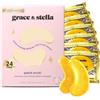 grace & stella Patch Occhi Premiati (24 Paia, Oro) - Riduce Occhiaie, Gonfiori, Borse Sotto gli Occhi e Rughe - Patch Borse in Gel - Maschera Occhi Vegan, Non Testata Sugli Animali - Eye Patch by grace & stella