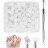 Lunaobrik Kit Manicure - Set Di Cunei Per Sfumatura Da 200 Pezzi, La Collezione Di Strumenti Di Bellezza Professionali Include Supporto Per Applicatore, Pezzi Di Schiuma Cosmetica Usa E Getta | Ottieni