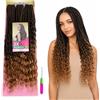 Ser Mulher Extension Treccine per Crochet Braids, 100%Kanekalon, Realizzate a Mano,300 g - Treccine già fatte Leggere, Inodori Applicazione con Uncinetto Incluso 65cm BOHO BOX BRAIDS(Black/Honey Blonde Degradee)