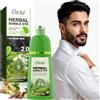 JRTTOSSE Tinta per capelli in schiuma a base di erbe 2.0 Nero naturale — Shampoo colorante con estratti vegetali naturali, copre al 100% i capelli bianchi, non macchia la pelle, 420 ml (Natural Black)