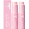 LIZEALUCKY PDRN Pink Collagen Volume Multi Balm Stick con 5% di volufilina, 2 pezzi, balsamo idratante per occhi, labbra, collo, rughe nasolabiali