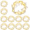 Sunshine smile Ghirlanda Di Piume a LED, 10pcs Corona Di Fiore Capelli, Fasce Con Piume per Donne, Ragazze, Adulte, Bambini - Accessori per Festa Di Nozze, Festival e Foto Props