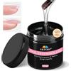 EBANKU 100g Gel per extension unghie, EBANKU gel trasparente ad alta capacità, rinforzante UV per unghie a lunga durata per principianti e professionisti della ricostruzione unghie fai da te
