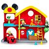 Famosa Mickey & Minnie - Caserma dei pompieri Disney, set giocattolo di Topolino e i suoi amici, con personaggi e accessori inclusi, il camion dei pompieri e altri elementi di gioco, (MCC19000)