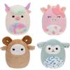 Squishville SQM0506 - Confezione da 4 fienili Squad, super morbidi, 5 cm
