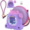 BCWEGION Custodia in silicone morbido e custodia rigida per Tamagotchi Paradise, con pellicola protettiva per lo schermo, cinturino da polso e copertura per tasti