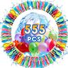 Funnity 555 Pezzi Palloncini D'acqua, Palloncini Acqua Autosigillanti, Viene Fornito con 4 Connettori per Rubinetto, Adatto per Giochi D'acqua Estivi, Feste in Spiaggia