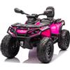 Mondial Toys Quad Elettrico per Bambini 24V 2 Posti Can-Am Renegade ATV, 4 Motori, Ruote in Gomma EVA, Sedile in Pelle, Ammortizzatori, Luci LED, USB MP3, Carico 50 kg
