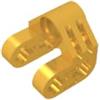 XYEIUGO 92907 Collegamento Technic a Bullone, Connettore Asse e Perno Perpendicolare Spaccato, 50 Pezzi GDS-1029-compatibile con Lego Mattoncini da Costruzione, Colore Or métallisé