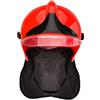 Zkydhbd Casco da pompiere Cappelli da pompiere Accessori per costume cosplay per ragazzi e ragazze Cappello per bambini Caschi rigidi per bambini Accessorio per donne adulte con luce e gilet