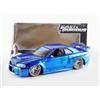 Jada Toys 97173bl Nissan Skyline Gtr R34 Fast And Furious Scala 1/24