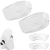 YNOYMO Battitacco in gel per scarpe, solette per scarpe, rialzate 2 cm, solette in gel per sperone calcaneare, solette invisibili per alleviare la fascite plantare, 2 paia
