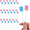 ZHIGAOLTDDENG 100 tamponi in spugna per l'igiene orale, usa e getta, per la pulizia della bocca, tamponi dentali, tamponi orali per la cura della bocca, strumento per la pulizia dei denti, bastoncini in schiuma per