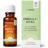 Trime Kids Omega-3 + Vitamina D3 e K2 - Gocce Vegetali ad Alta Purezza - Integratore per Bambini per il Supporto Immunitario e uno Sviluppo Sano - 31 ml, 60 Dosi (Limone, 31 ml)