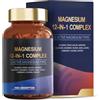 Generico Magnesio Complesso 12 in 1, Magnesio attivo ad alto assorbimento | Supporta un sonno facile; Mantenere la pace interiore; Metabolismo energetico sano; Recupero quotidiano del corpo