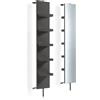 Lineabeta Colonna girevole aperta con specchio e ripiani Ciacole nero L.28 cm