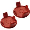 FortunateSweet Confezione da 2 coperture per bobine per tagliaerba Bosch ART 24 27 30 - Tappo di ricambio in ABS, facile da installare, nero