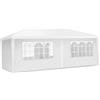 RELAX4LIFE Gazebo da Giardino per Feste ed Eventi a 2/3 Stanze, in Tessuto PE Antistrappo e Impermeabile con per 5 Pareti Laterali Rimovibili Terrazza e Patio (6x3x2,5M, 6 Pannelli Laterali)