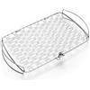 Weber Supporto per Pesce & Verdure / Cesto - Grande (46 x 28 cm), in acciaio inossidabile, per pesce e verdure delicate, facile da girare sulla sup. cottura, lavabile in lavastoviglie - Argento (6471)